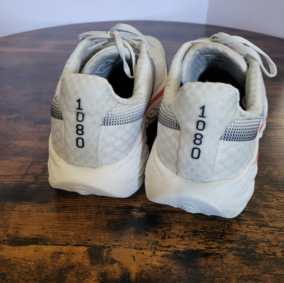 Men's New Balance V14 1080 Running Shoes - Gray with Red and Blue Accents - Picture 3 of 14